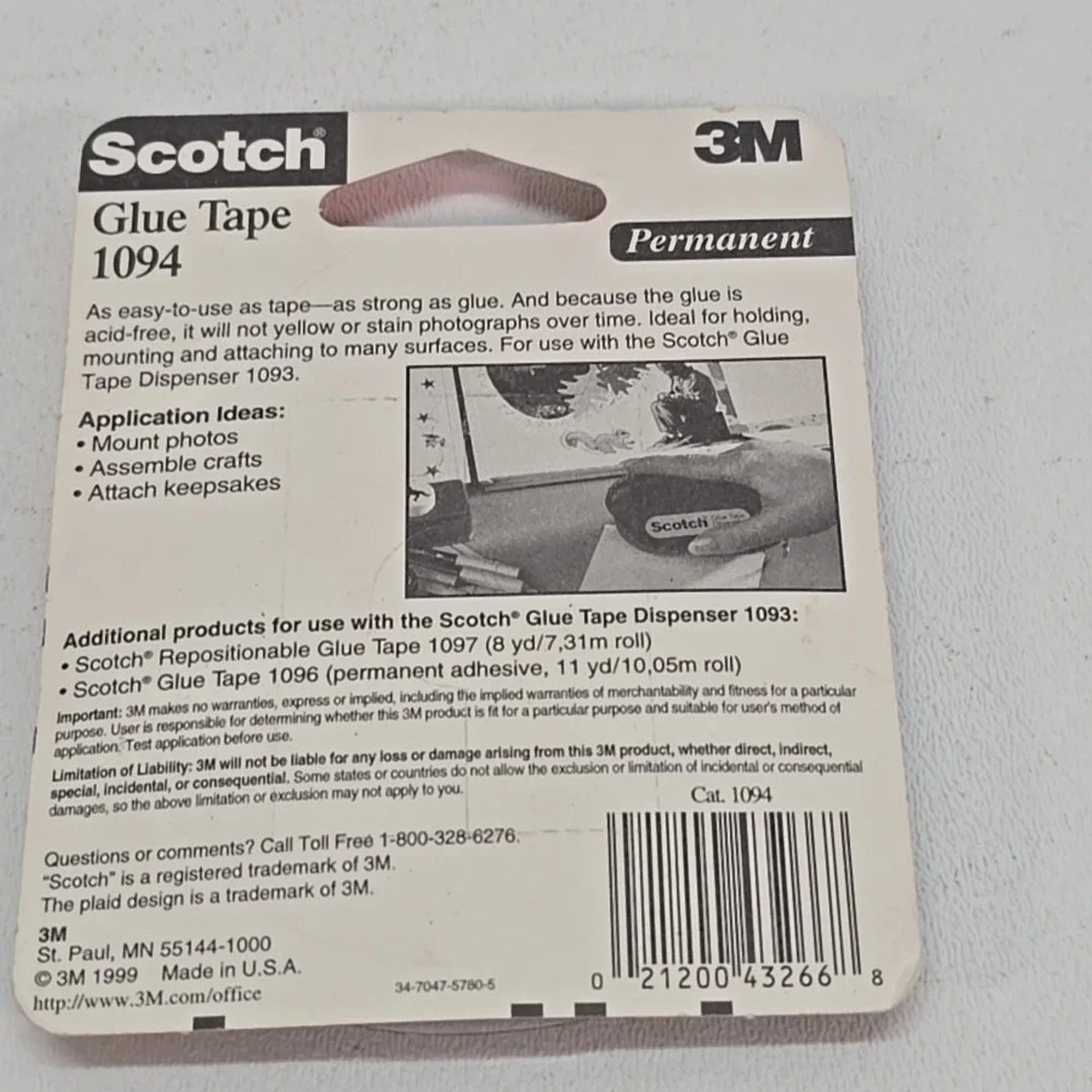 3M Scotch 1094 Glue Tape, 3/8